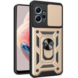 Чехол NOX Camera Slide Xiaomi Redmi Note 12 4G, CamShield Slide, золото