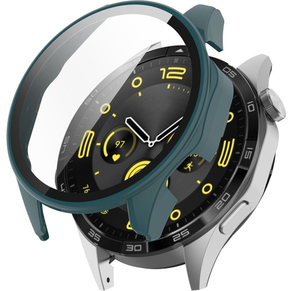 Чехол 2 в 1 + закаленное стекло для Huawei Watch GT 4 46mm, зелёный