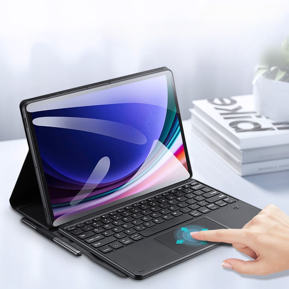 Чехол + клавиатура Samsung Galaxy Tab S9 Ultra, Dux Ducis TouchPad Leather Pen Slot, чёрный