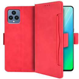 Откидной чехол для T Phone 5G, Card Slot, красный
