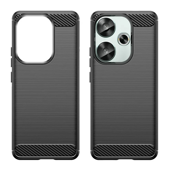 Чoхол до Xiaomi Poco F6, Carbon, чорний