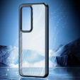 Чехол DuxDucis для Oppo Reno 12 Pro, Aimo case, прозрачный / черный
