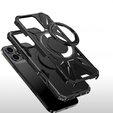 Чехол для iPhone 16 Pro Max, бронированный с подставкой и ручкой-планшетом, чёрный