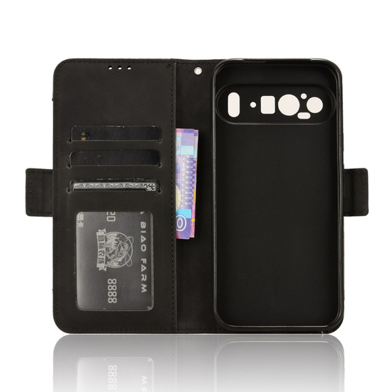 Откидной чехол для Google Pixel 9 Pro XL, Card Slot, чёрный