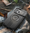 Броньований чохол для iPhone 15, Dexnor CamProtect MagSafe, зелений (Дві рамки)
