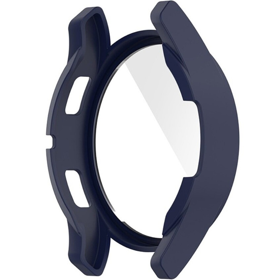 Силіконовий футляр із вбудованим захисним склом до Samsung Galaxy Watch4 40mm, темно-синій