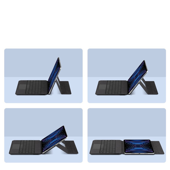 Чехол-клавиатура для iPad Pro 11" 2024, Magnetic Keyboard Touchpad, чёрный