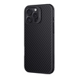 Чохол для iPhone 16 Pro Max, броньований Nillkin, Carbon Fiber, для Magsafe, чорний