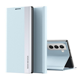 Чохол-книжка для Samsung Galaxy S22 5G, Side Magnetic, світло-блакитний