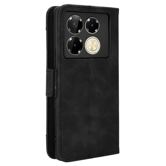 Футляр з клапаном для Infinix Note 40 Pro, Card Slot, чорний