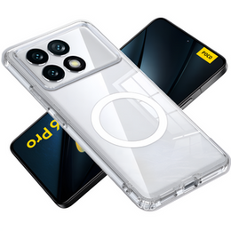 Чехол для Xiaomi Poco F6 Pro, гибридный чехол Fusion Hybrid, для MagSafe, прозрачный