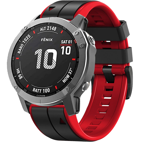 Силіконовий ремінець для Garmin Fenix 26mm, Red