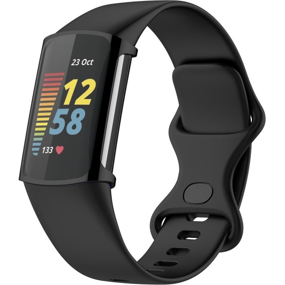 Чехол со встроенным стеклом для Fitbit Charge 5, Black