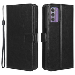 Футляр з клапаном для Nokia G42, Crazy Horse Wallet, чорний