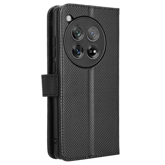 Откидной чехол для OnePlus 12 5G, Wallet Smart Magnet, чёрный