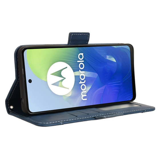 Откидной чехол для Motorola Moto G24 / G24 Power / G04, Card Slot, синий