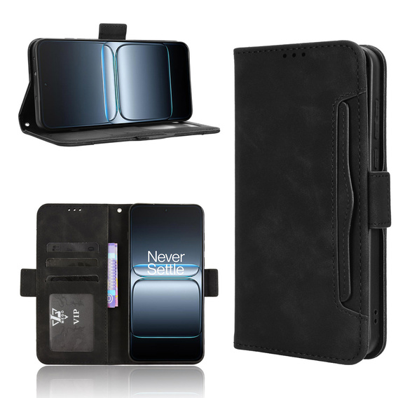 Футляр з клапаном для OnePlus Nord 5, Card Slot, чорний