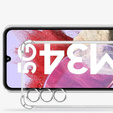 Чехол для Samsung Galaxy M34 5G, Anti-Shock, прозрачный + стекло 9H
