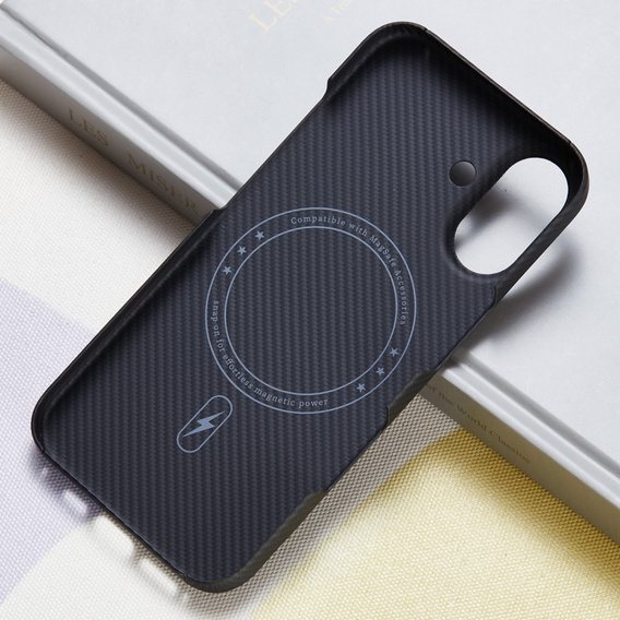 Чохол для iPhone 16, Aramid Fiber Cover, чорний
