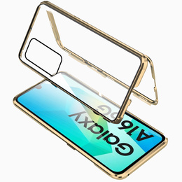 Чехол для Samsung Galaxy A16, Magnetic Dual Glass, золотой