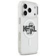 Чехол Karl Lagerfeld IML Glitter Karl and Choupette MagSafe для iPhone 17 Pro