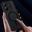 Чохол для Xiaomi Redmi Note 14 5G, для MagSafe, ERBORD Matt Case, чорний + захисне скло