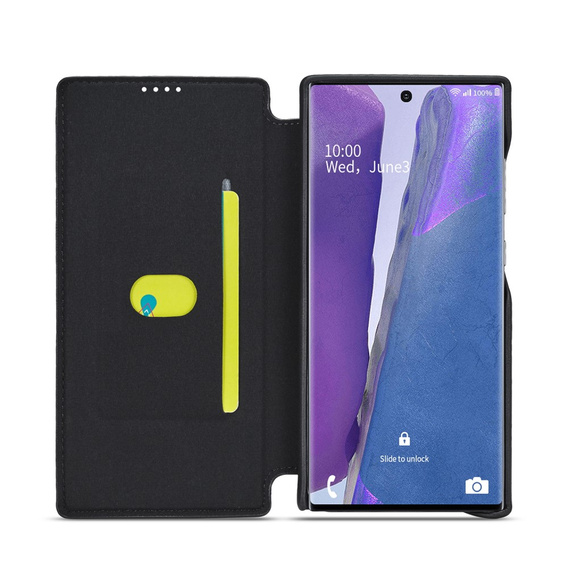 Откидной чехол для Samsung Galaxy Note 20 Ultra, LC.IMEEKE, чёрный