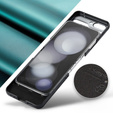Чехол для Samsung Galaxy Z Flip7 FE / Z Flip6, CASEME Litchi Leather, зелёный