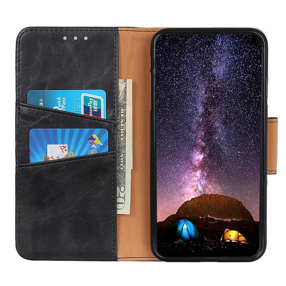 Чехол Wallet до Xiaomi Redmi Note 9 - Black