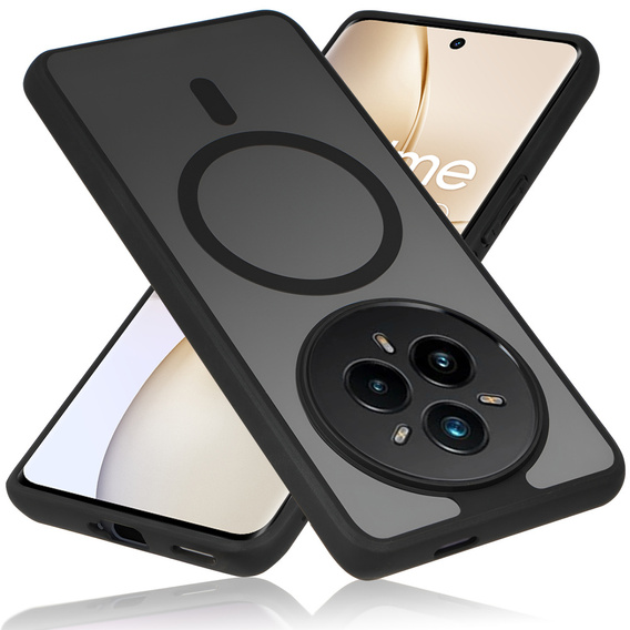 Чохол для Realme 14 Pro+ 5G, для MagSafe, ERBORD Matt Case, чорний