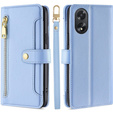 Откидной чехол для Oppo A38 / A18 4G, Wallet Zipper Pocket, синий