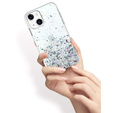 Чехол до iPhone 13 Mini, Glittery, синий