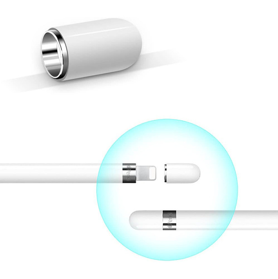 Сменный магнитный колпачок для стилуса Apple Pencil, White
