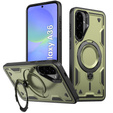 Чохол для Samsung Galaxy A36, Military MagSafe, зелений