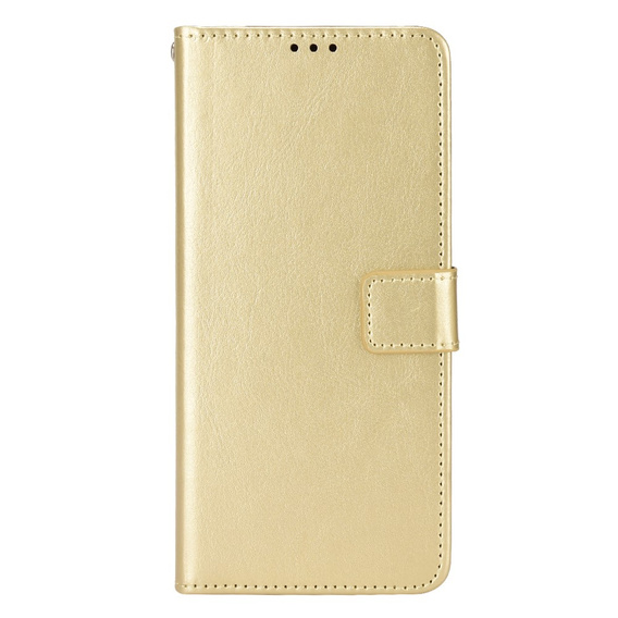 Откидной чехол для Oppo Reno 11F 5G, Crazy Horse Wallet, золотой