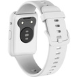 Прозорий ремінець з футляром до Huawei Watch Fit, White