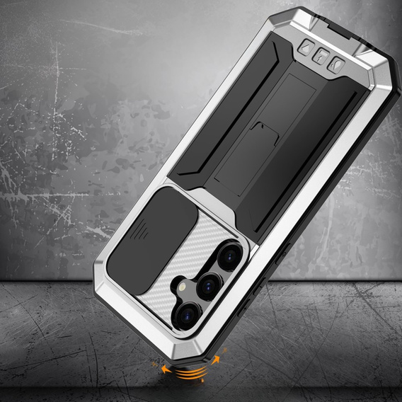 Броньований чохол для Samsung Galaxy S25+ Plus, R-JUST, сріблястий