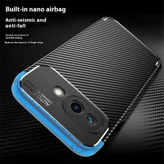 Чoхол до Xiaomi Poco F7 Pro, Carbon, чорний