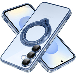 Магнитный чехол для Samsung Galaxy S25+ Plus, для MagSafe, синий