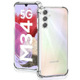 Чехол для Samsung Galaxy M34 5G, Anti-Shock, прозрачный + стекло 9H