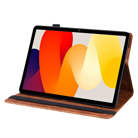 чехол-крышка для Xiaomi Redmi Pad SE 11", flower, коричневый