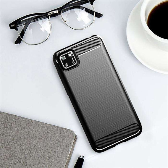 Чехол до Huawei Y5P, Carbon, чёрный