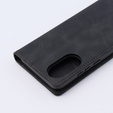 Чехол для Oppo A78 4G, ERBORD Vintage, бумажник с клапаном, чёрный