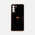 Чехол до Samsung Galaxy S21 FE, Electro heart, чёрный
