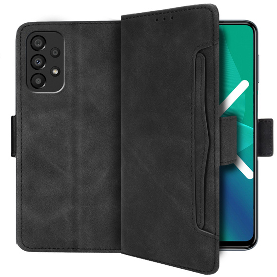Откидной чехол для Samsung Galaxy A13 4G, Card Slot, чёрный