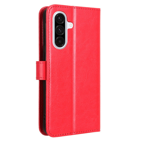 Откидной чехол для Samsung Galaxy A56, Crazy Horse Wallet, красный