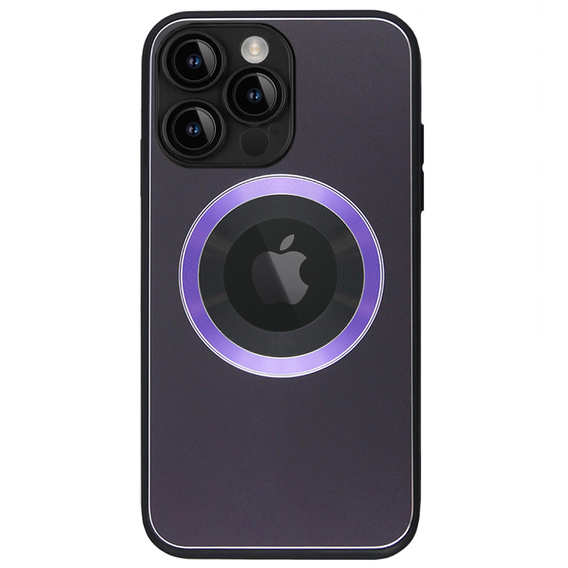 Чoхол до MagSafe до iPhone 14 Pro, Hole for Apple Logo, фіолетовий