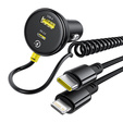 Baseus Автомобильное зарядное устройство 2-Port USB i USB Type-C PD40W/QC3.0 - Grey