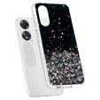 Чехол до Oppo A78 5G, Glittery, чёрный