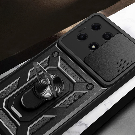 Чехол NOX Camera Slide Honor X8a 4G, CamShield Slide, чёрный